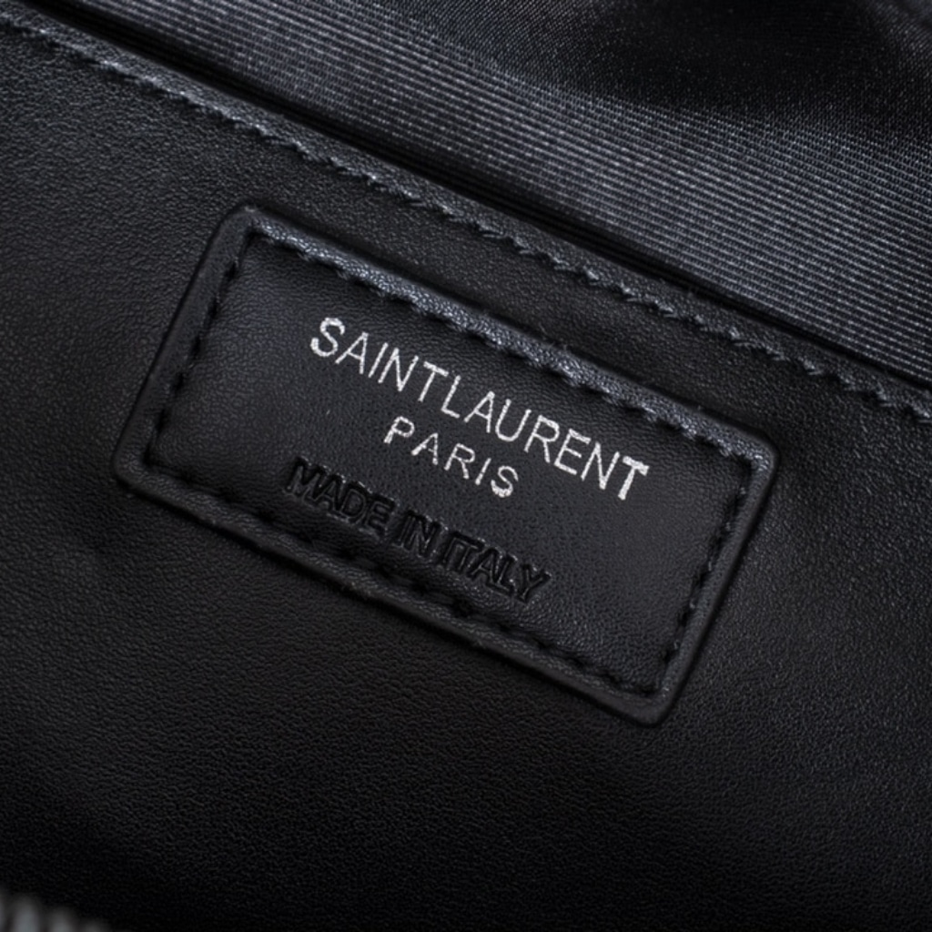 Saint Laurent Lou Camera Bag In Quilted Leather Black Noir 23Cm 761554DV7081000
