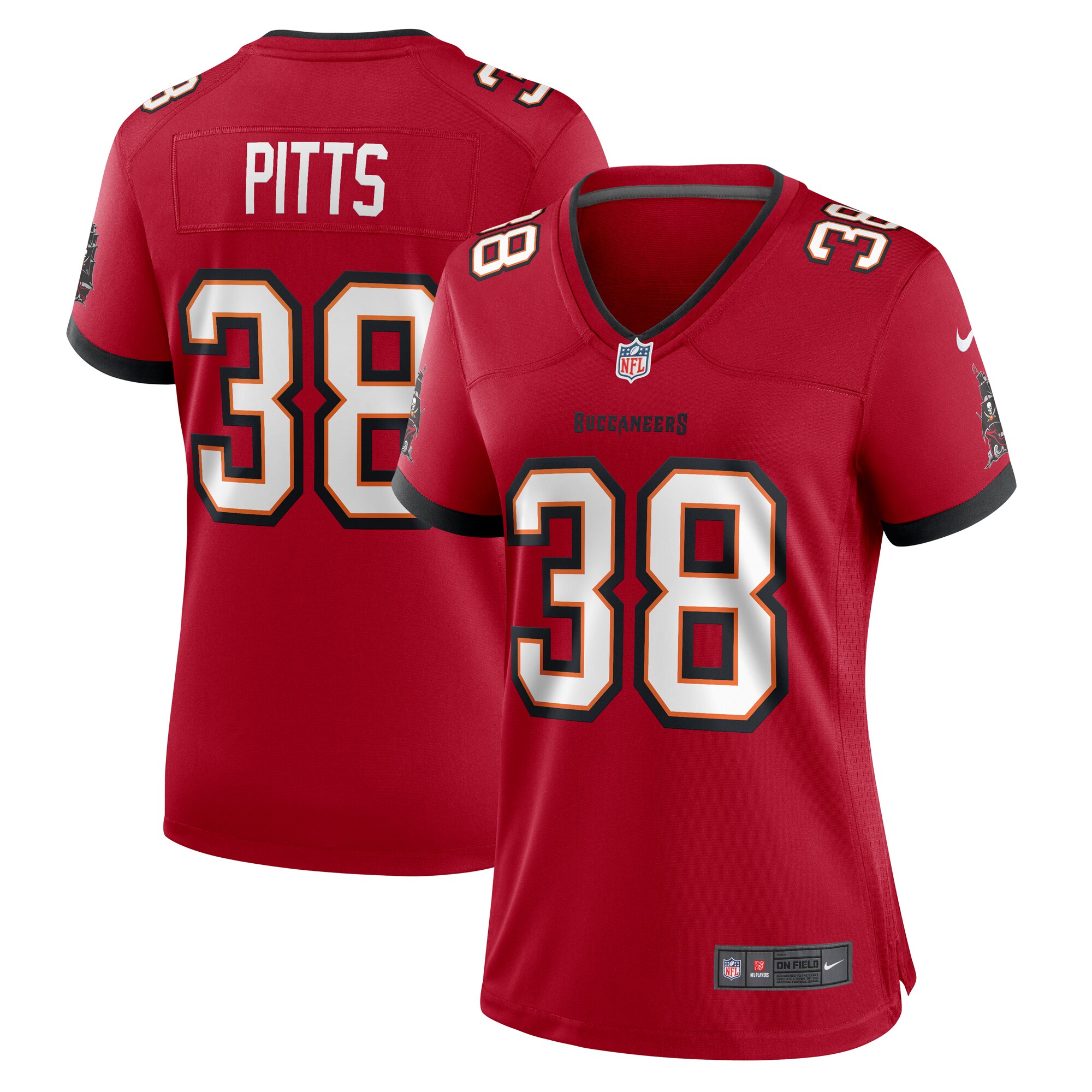 Derrek Pitts Tampa Bay Buccaneers Nike Women's  Game Jersey -  Red
