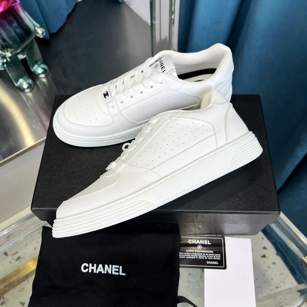CHANEL Casual White Shoes