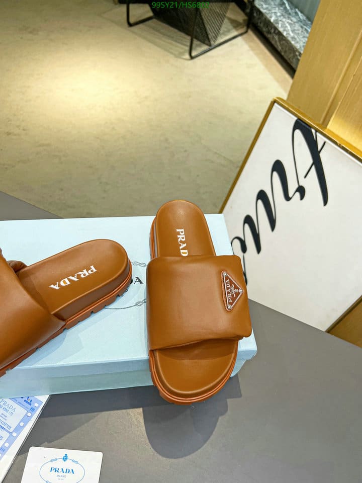 Prada Soft Padded Nappa Leather Slides Brown