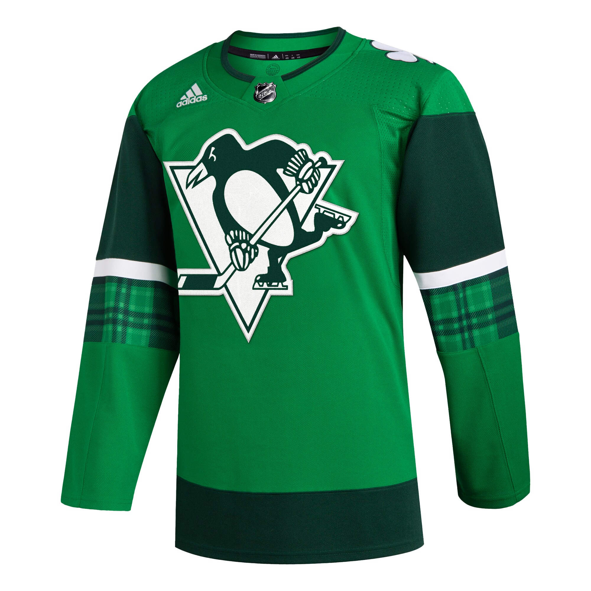 Pittsburgh Penguins adidas 2023 St. Patrick’s Day Primegreen Authentic Jersey – Kelly Green