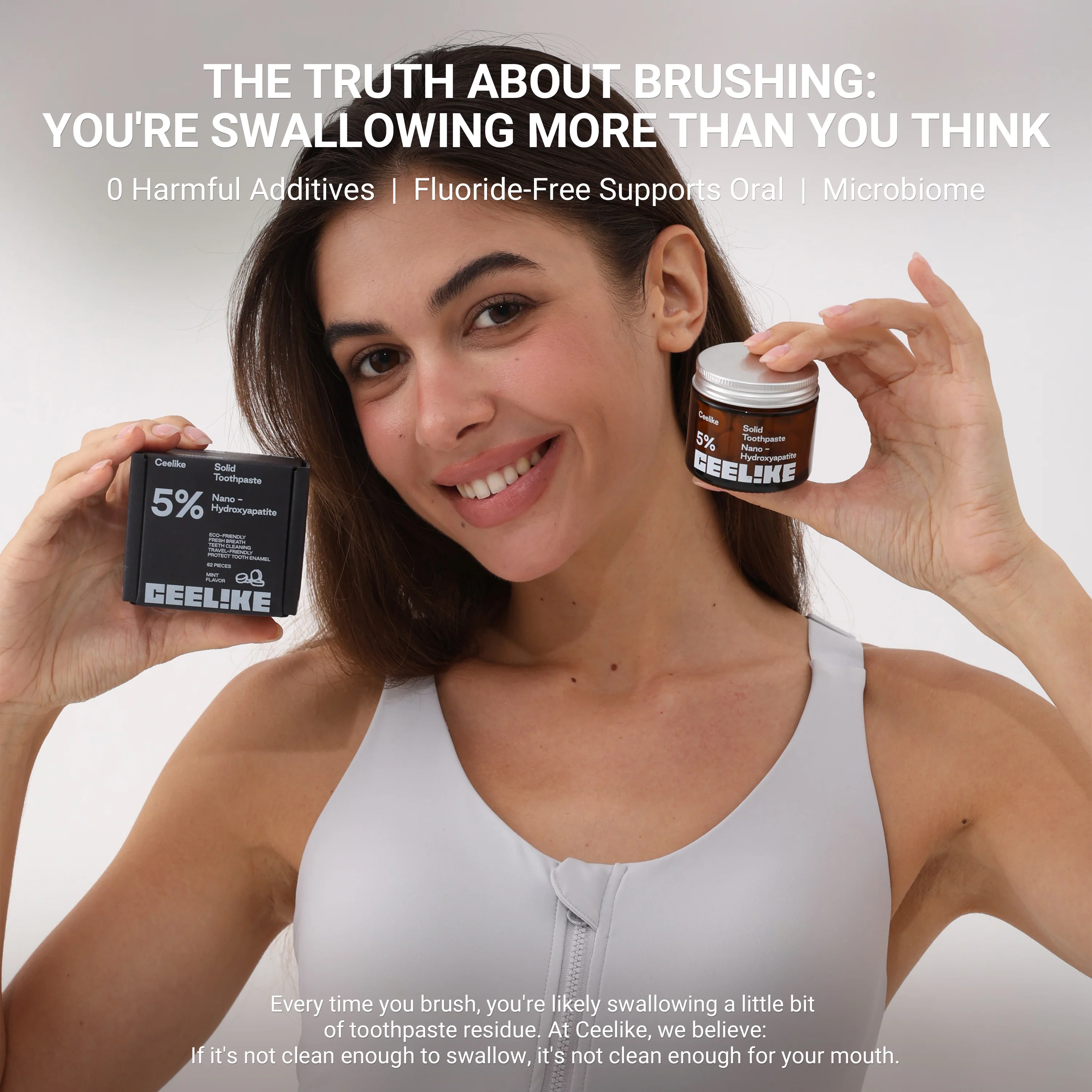 CEELIKE 5% Hydroxyapatite Toothpaste Tablets