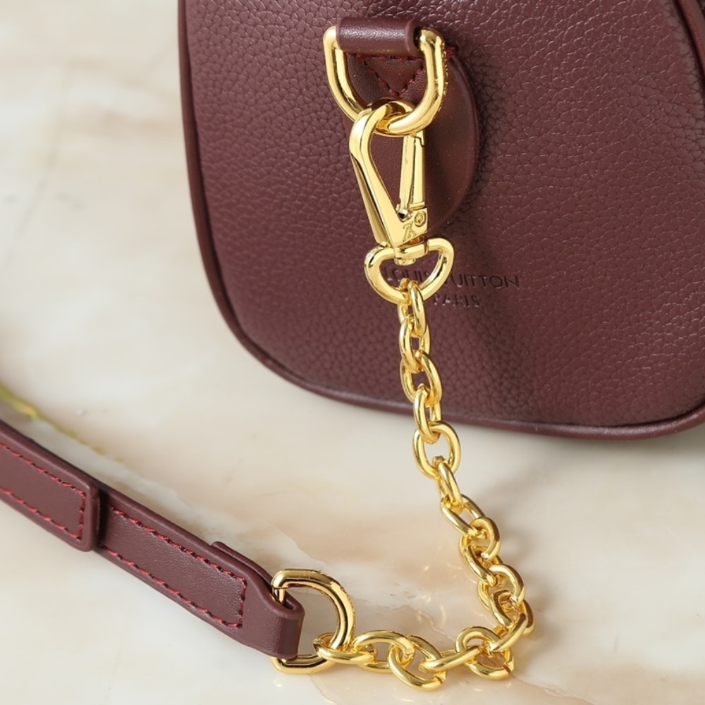 Louis Vuitton Speedy Bandouliere 20 Monogram Empreinte Grenat Red 20Cm M25929