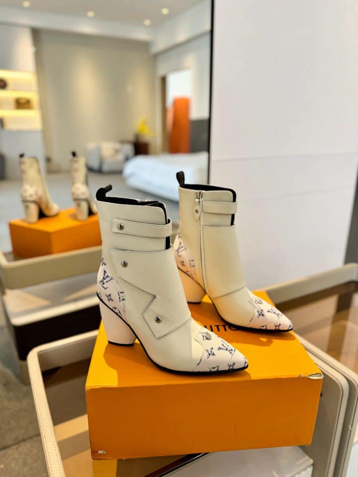 Louis Vuitton Trinity Boot Monogram And White