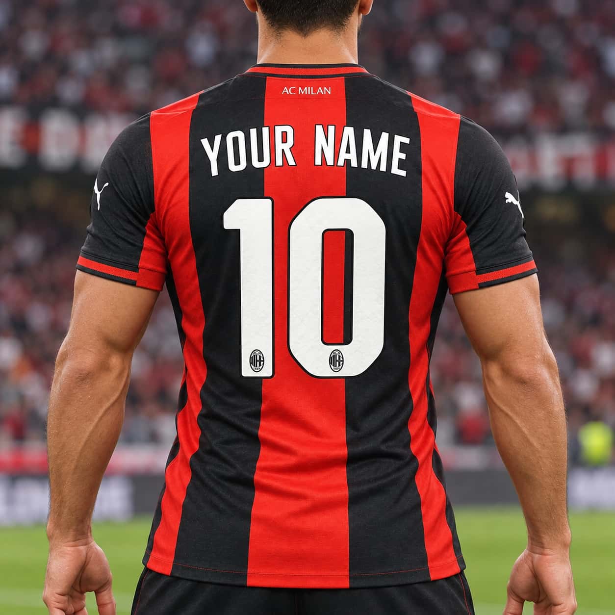 2026/27 Serie A AC Milan Team Home Football Jersey Player Version - JerseyFun