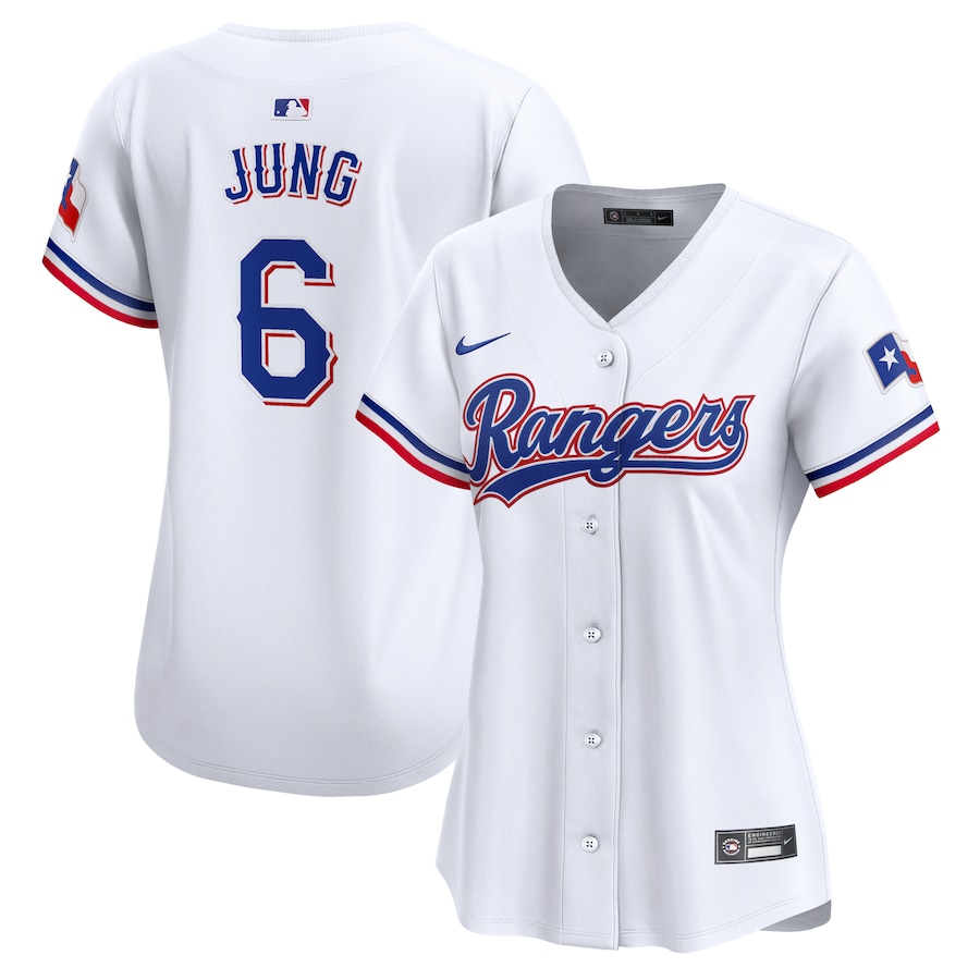 Josh Jung Texas Rangers Women's Home Limited Player Jersey White