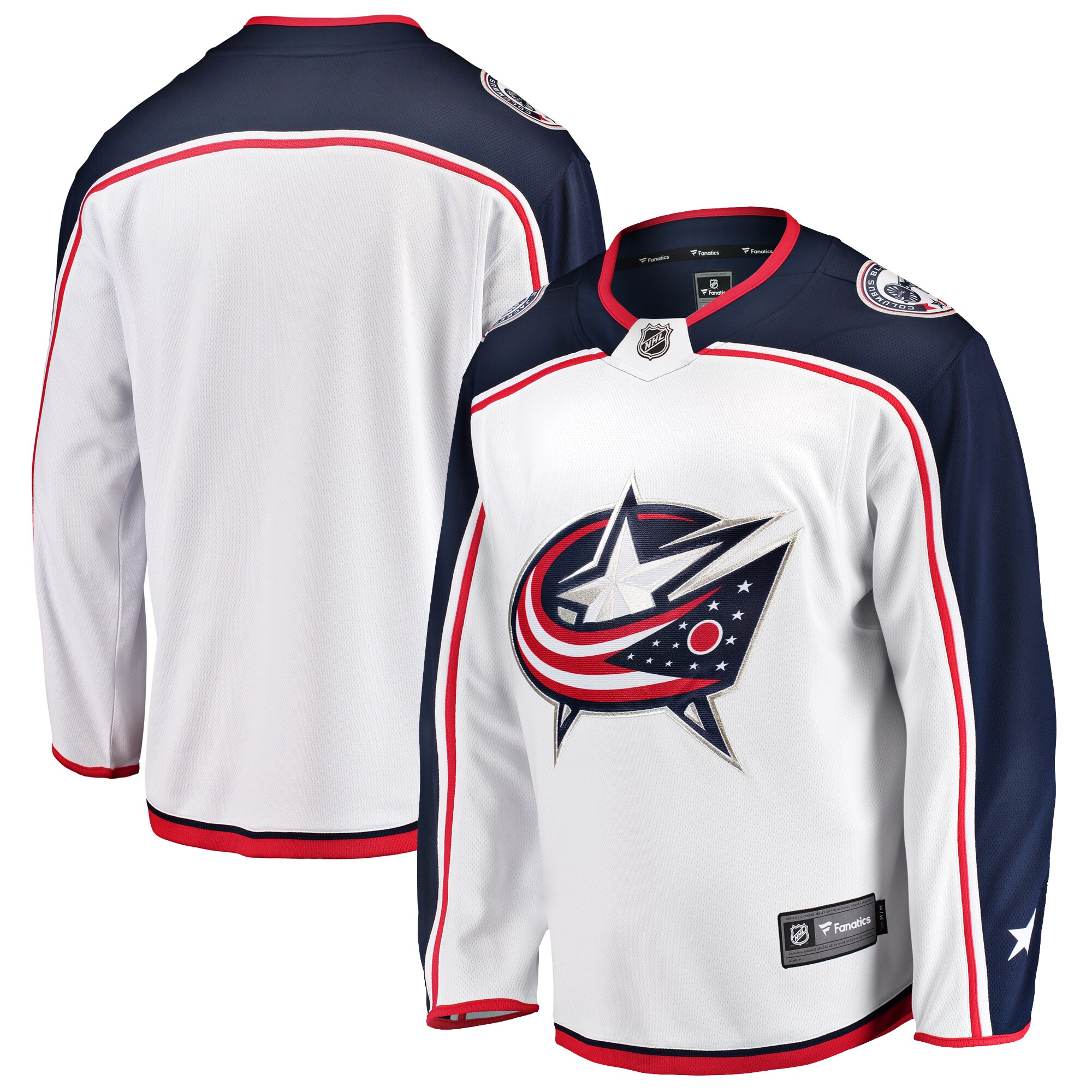 Columbus Blue Jackets Fanatics Breakaway Away Jersey – White