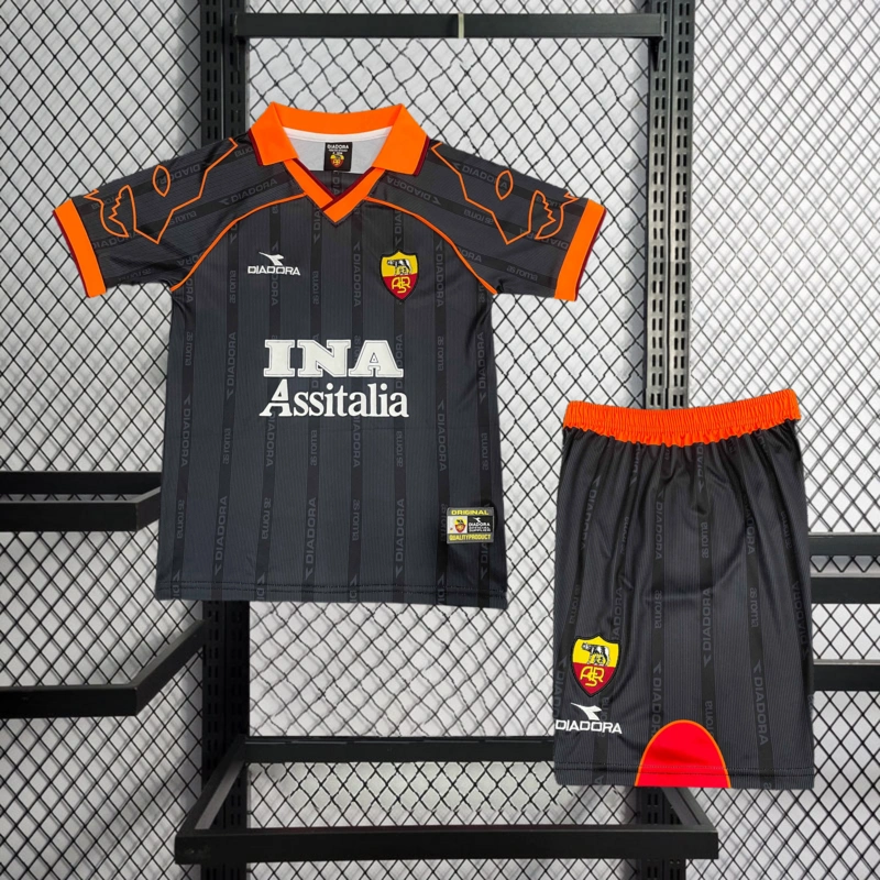 Retro kids 1999-00 KIDS AS Roma away football jersey retro