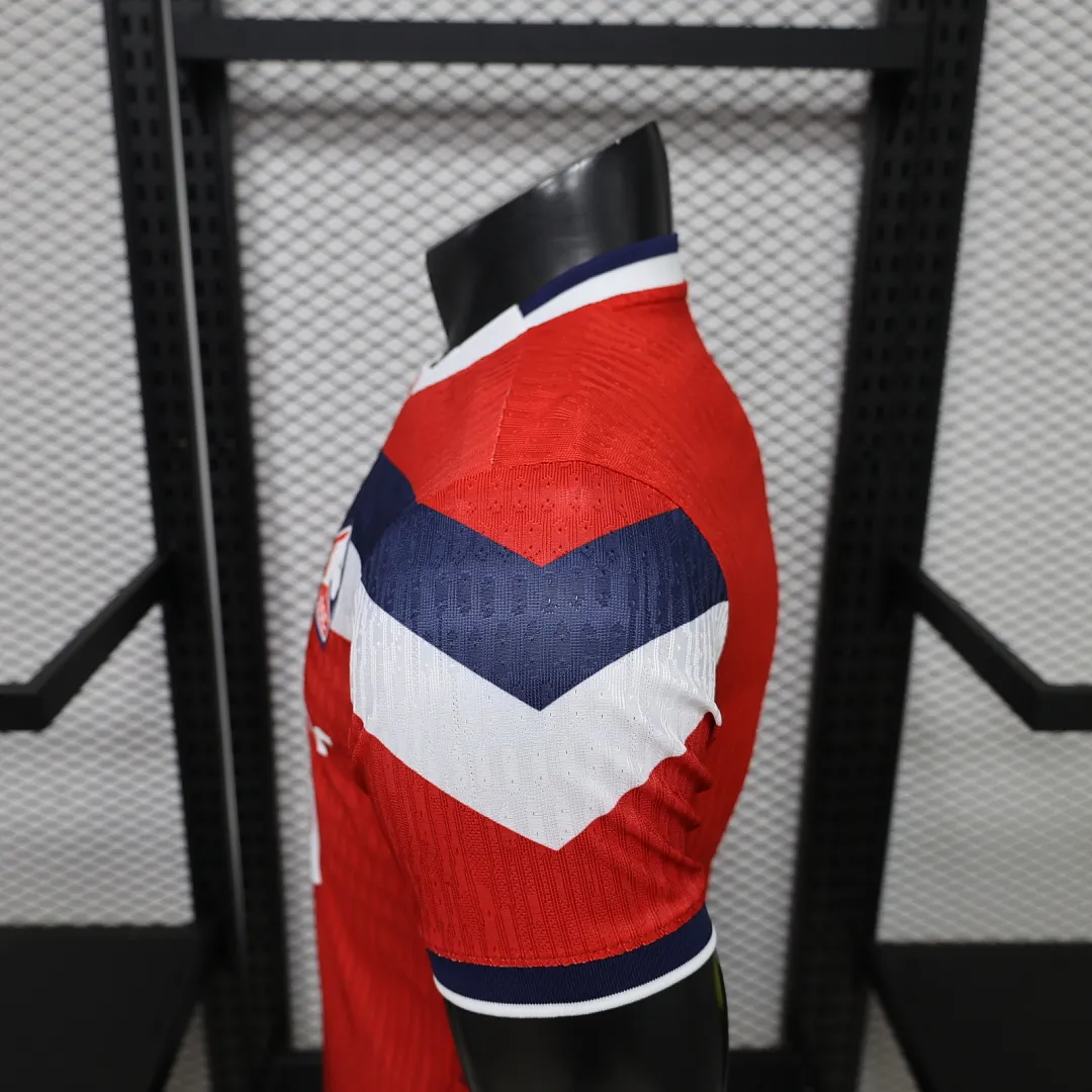 2026/27 Ligue 1 Lille Team Home Football Jersey Player Version - JerseyFun