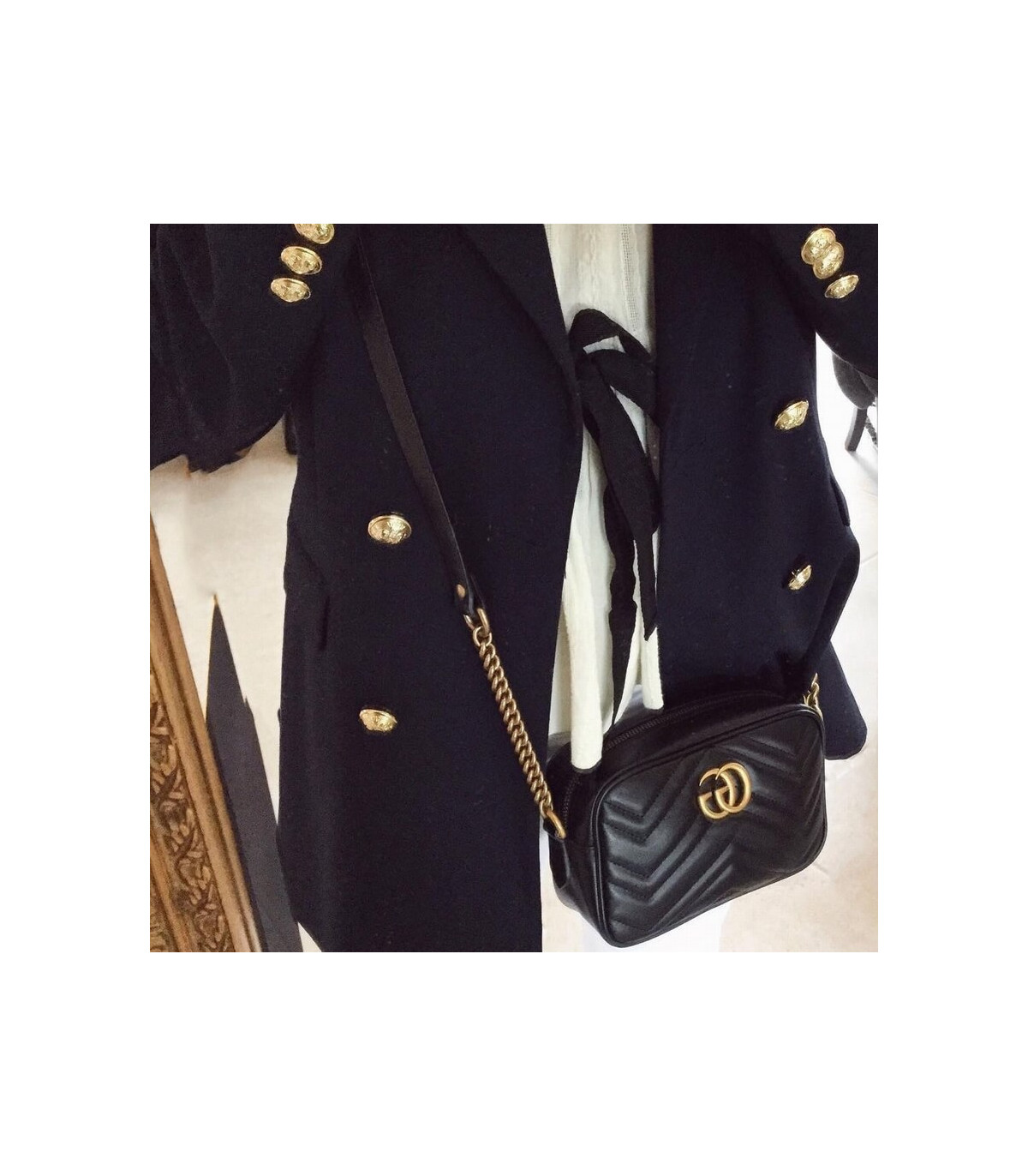 Gucci GG Marmont Matelasse Mini Bag Black