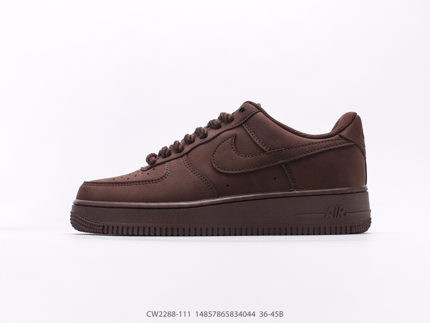Nike Air Force 1 Low Dark Brown Thick Rope Laces