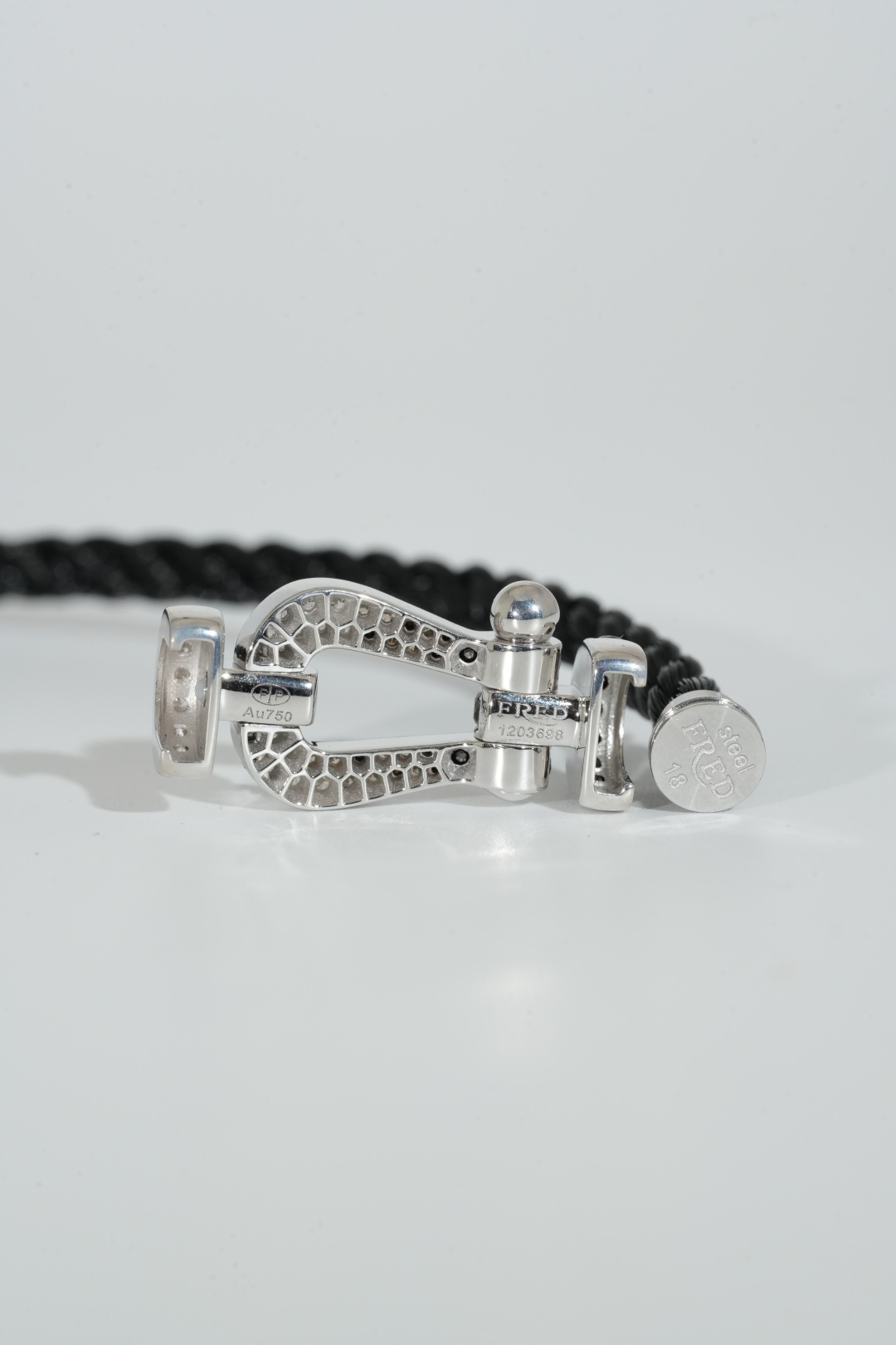 BVLGARI Black Onyx Fan Pendant Necklace with Diamond Edge