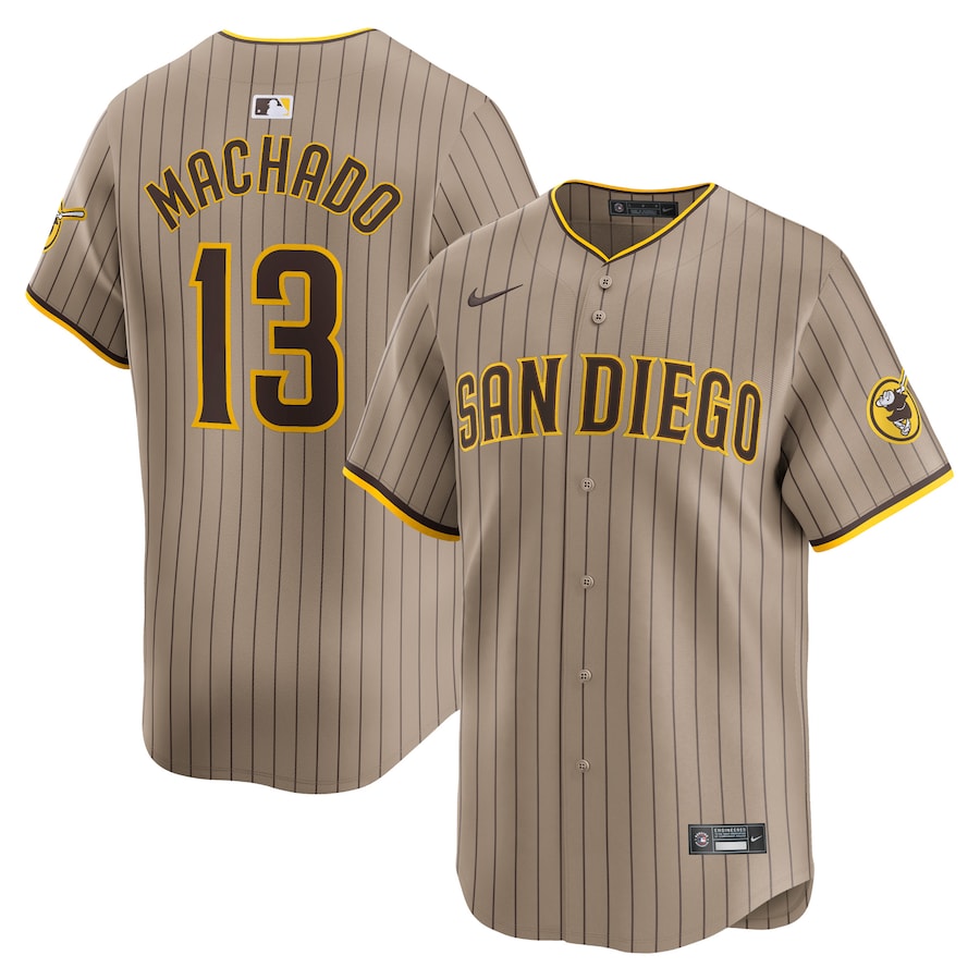 Manny Machado San Diego Padres Alternate Limited Player Jersey Tan