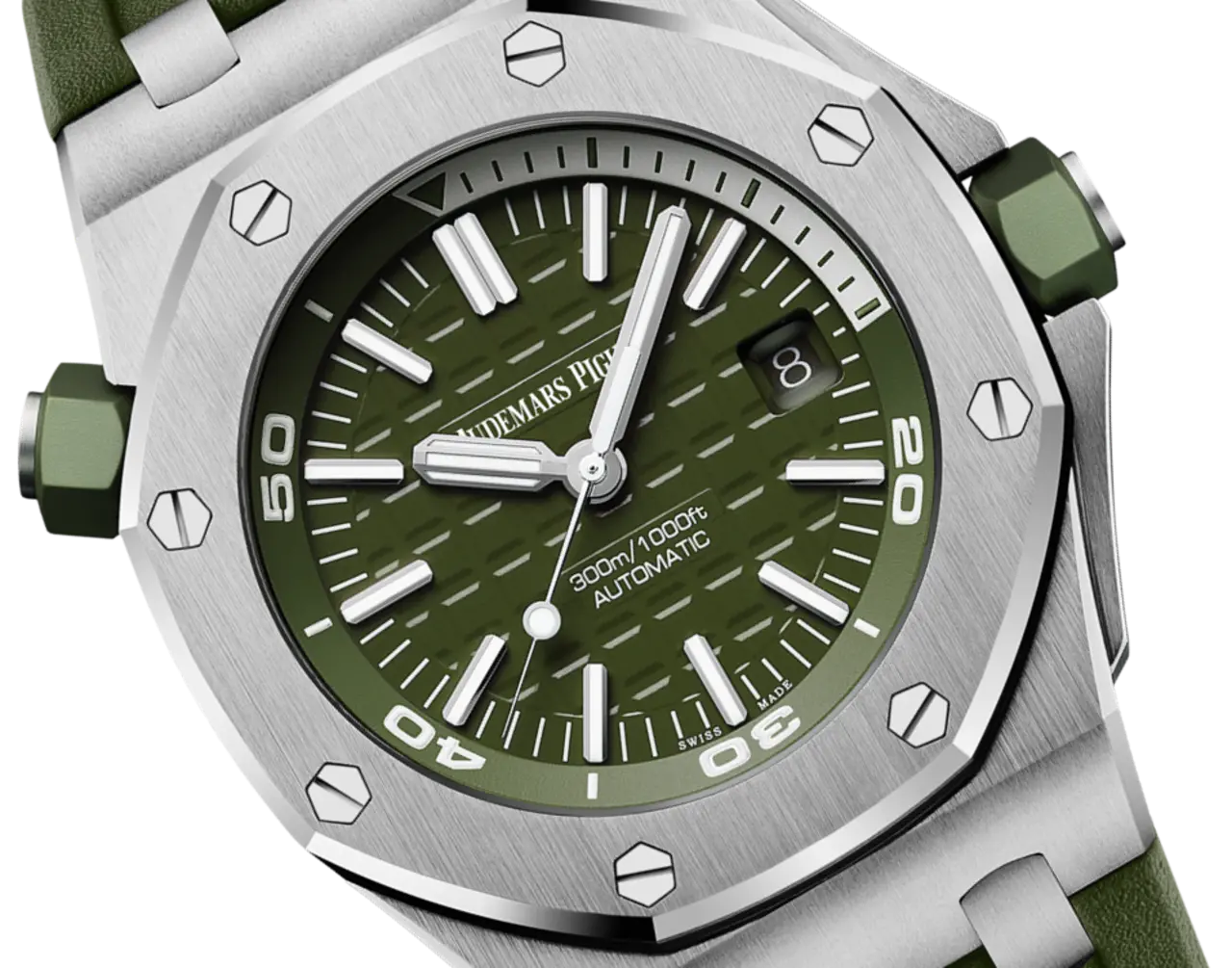 Audemars Piguet OFFSHORE DIVER Khaki Dial 42mm 15710ST.OO.A052CA.01