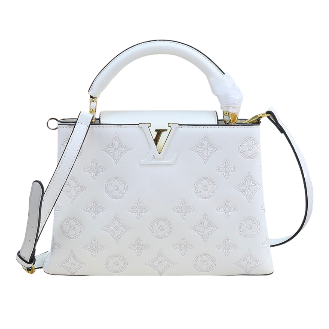 Louis Vuitton Capucines White 27Cm