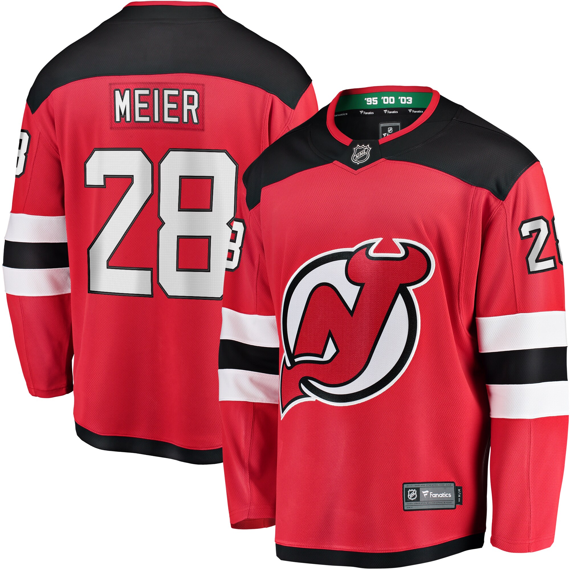 Timo Meier New Jersey Devils Fanatics Home Breakaway Jersey – Red