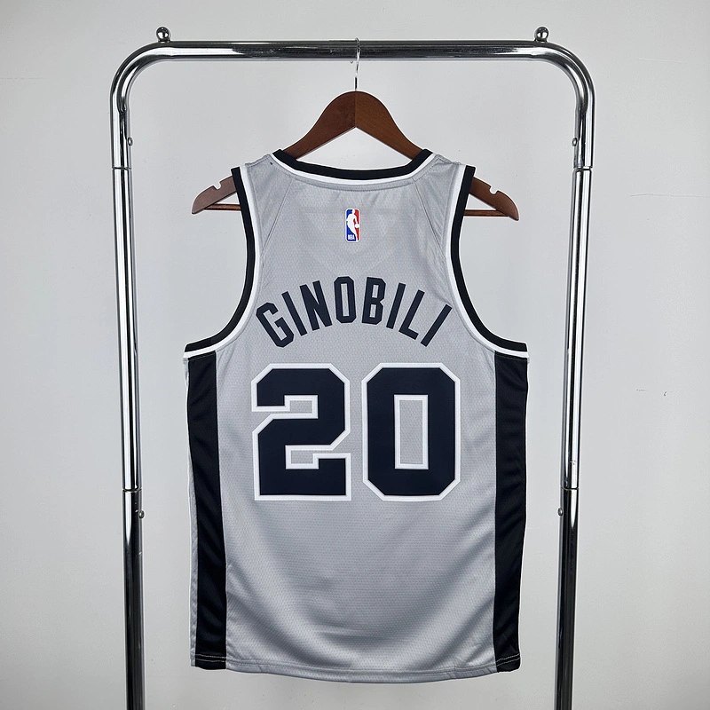 2021 NBA San Antonio Spurs 20 GINOBILI Basketball Jersey