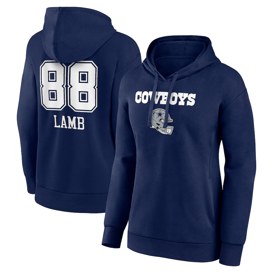 CeeDee Lamb Dallas Cowboys Women's Logo Hoodie - Navy