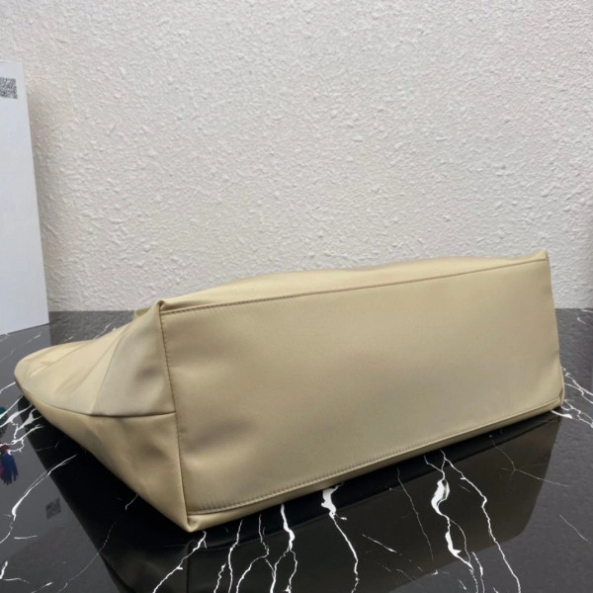 Prada Tessuto Synthetic Tote Bag Beige 35Cm