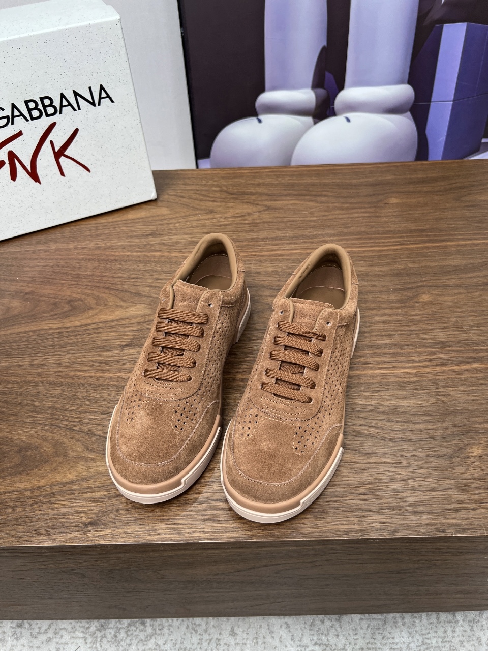 DOLCE & GABBANA SUEDE PORTOFINO YACHT SHOES