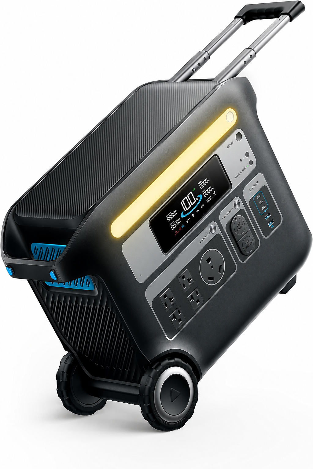 🔥Clearance Sale🔥2400W Portable Power Station with Solar Charging – LiFePO4 Backup Power for Home, Camping & RVs