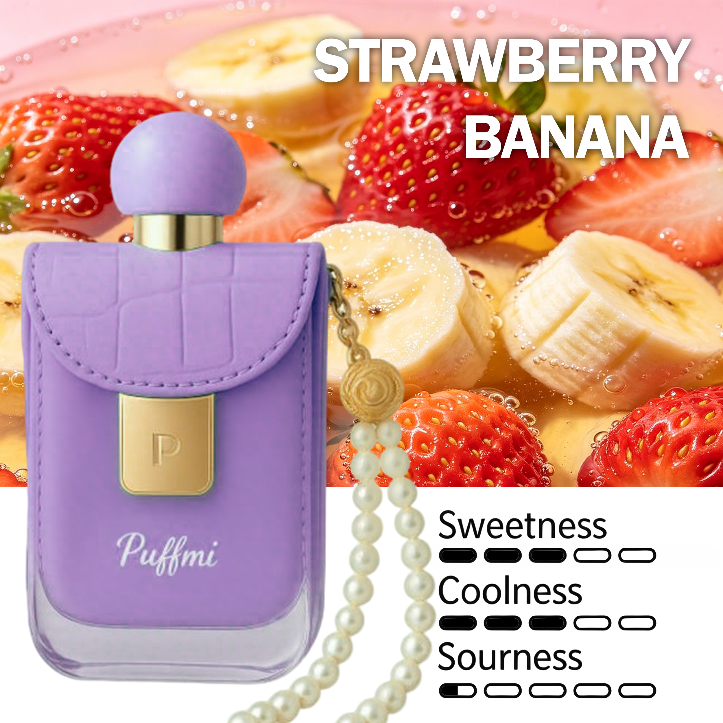 Puffmi STRAWBERRY BANANA Flavor—the style most loved by the ladies.