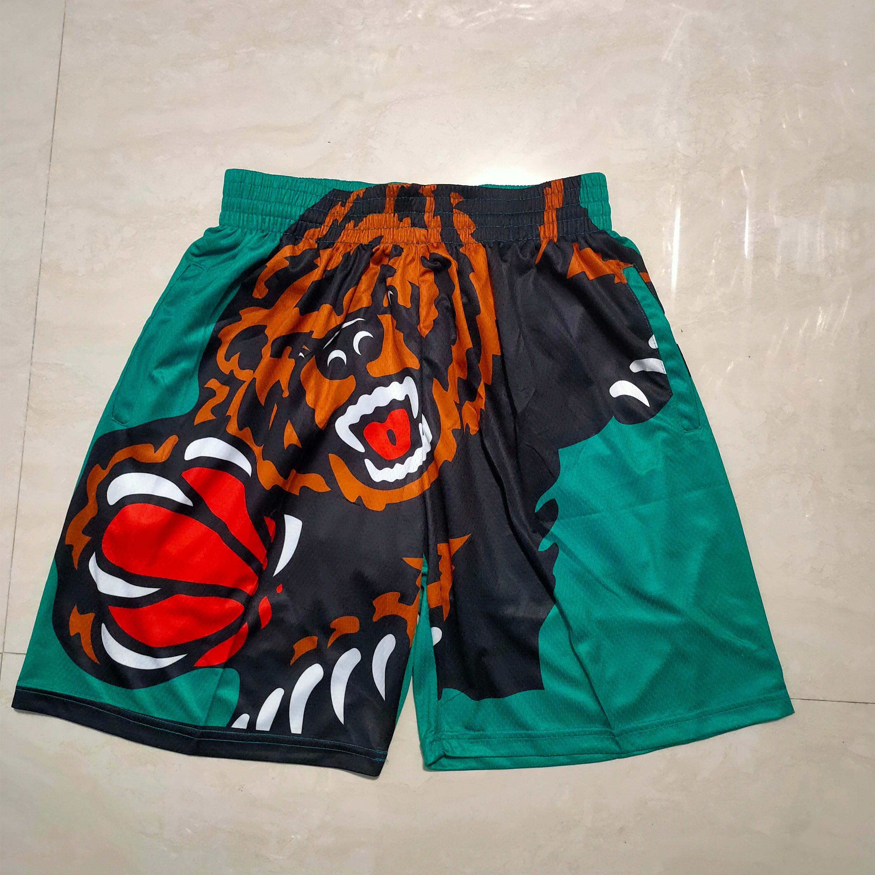 Memphis Grizzlies mitchell&ness green pocket pants