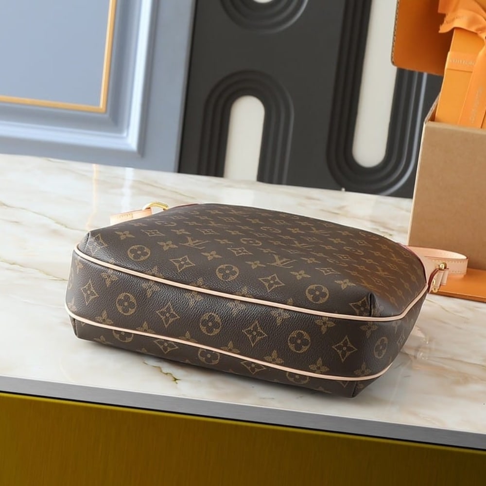 Louis Vuitton Odéon PM Monogram Canvas Shoulder Bag Brown 29cm