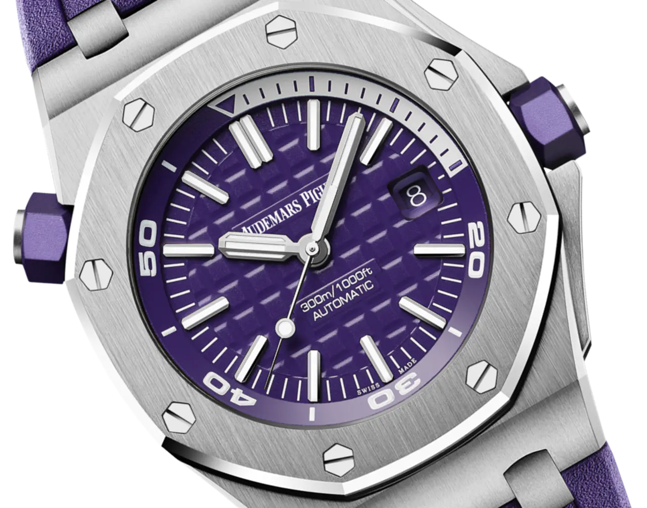 Audemars Piguet Offshore Diver Purple Dial 42mm 15710ST.OO.A077CA.0