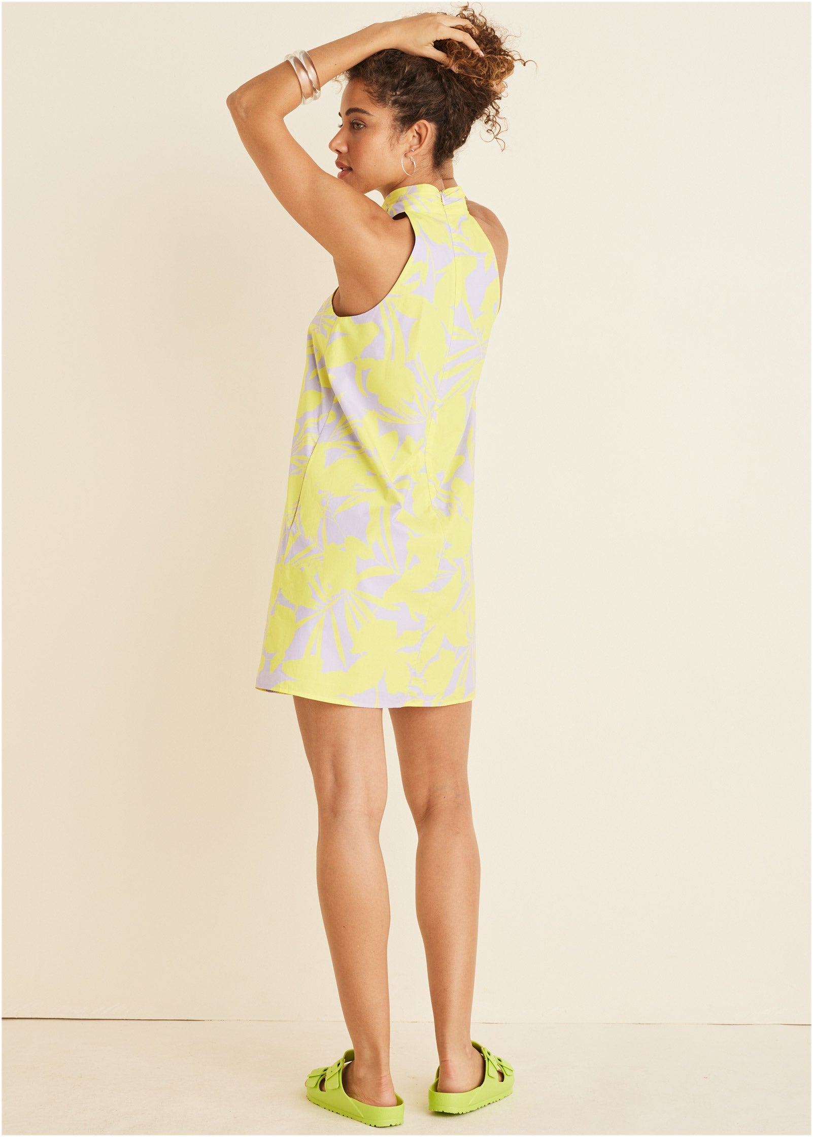 Twist Halter Dress – Exotic Shadow Floral