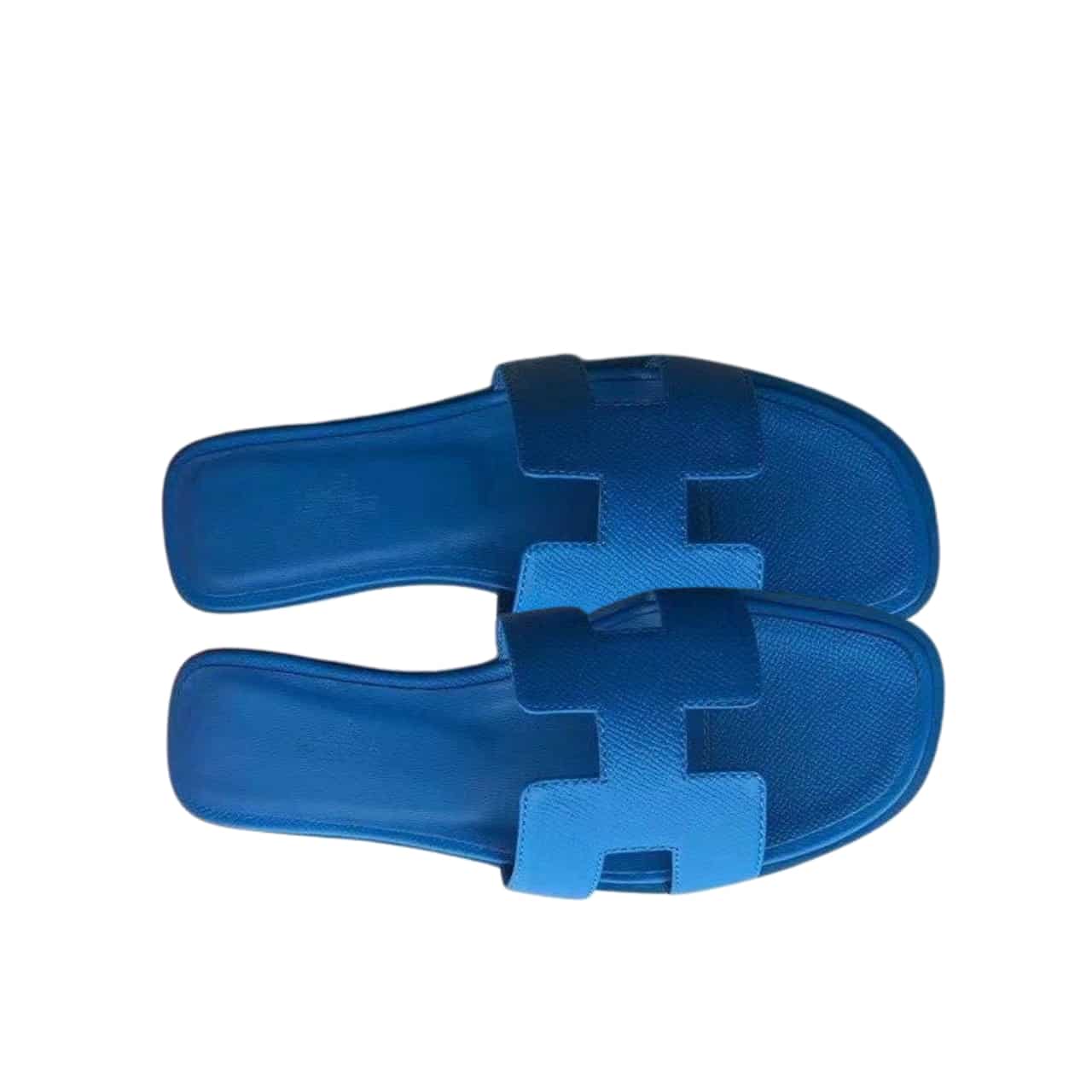 Hermes Slippers Flat Oran Full Dark Blue H202272Z 3L365