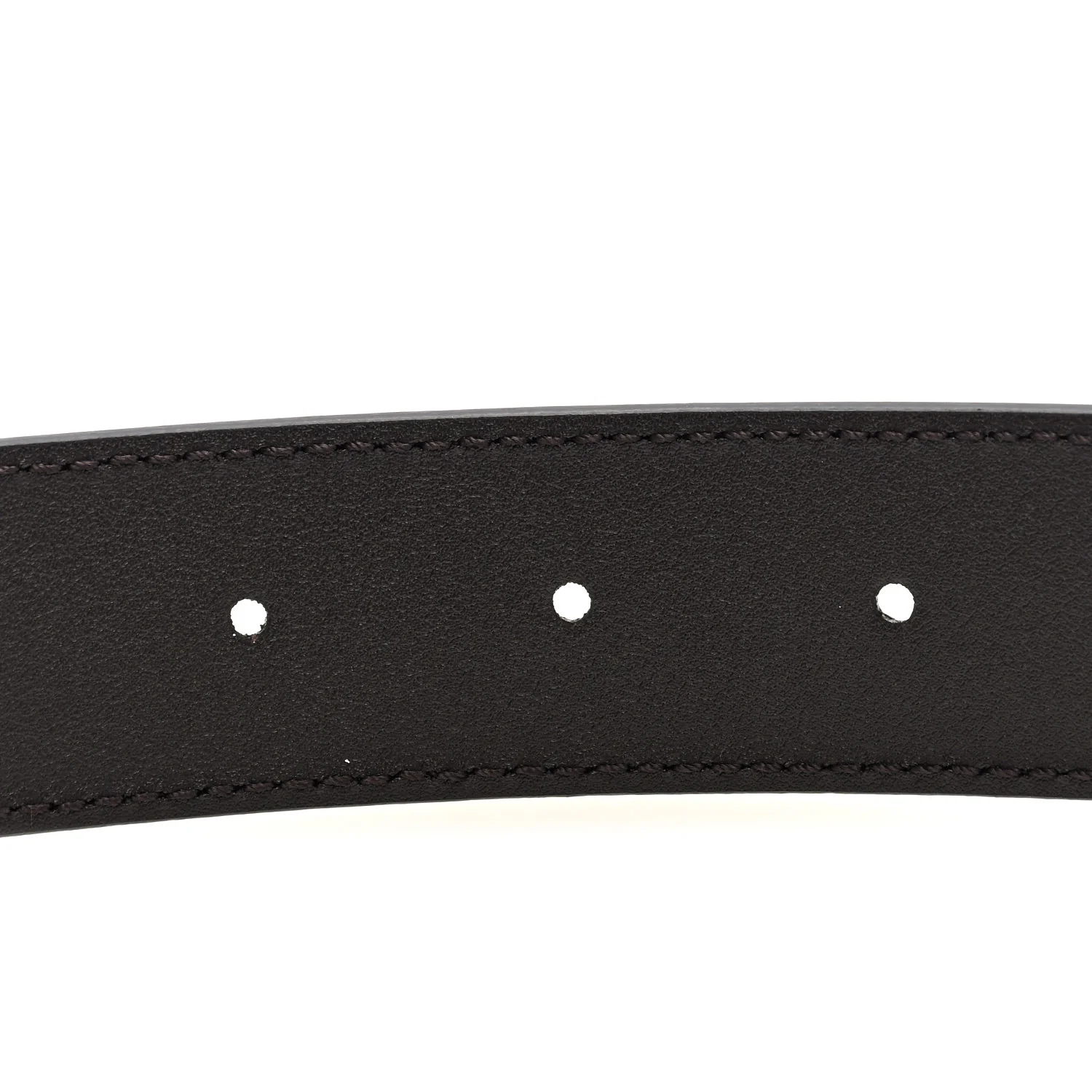 Plutone Calfskin Plaque GG 30mm Belt 90 36 Cocoa