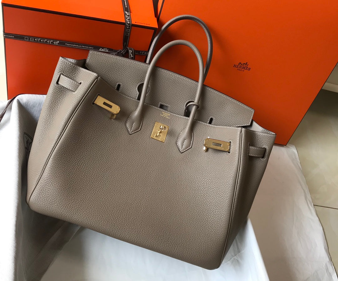 Hermes Birkin 35Cm Brown Togo Leather Gold Hardware
