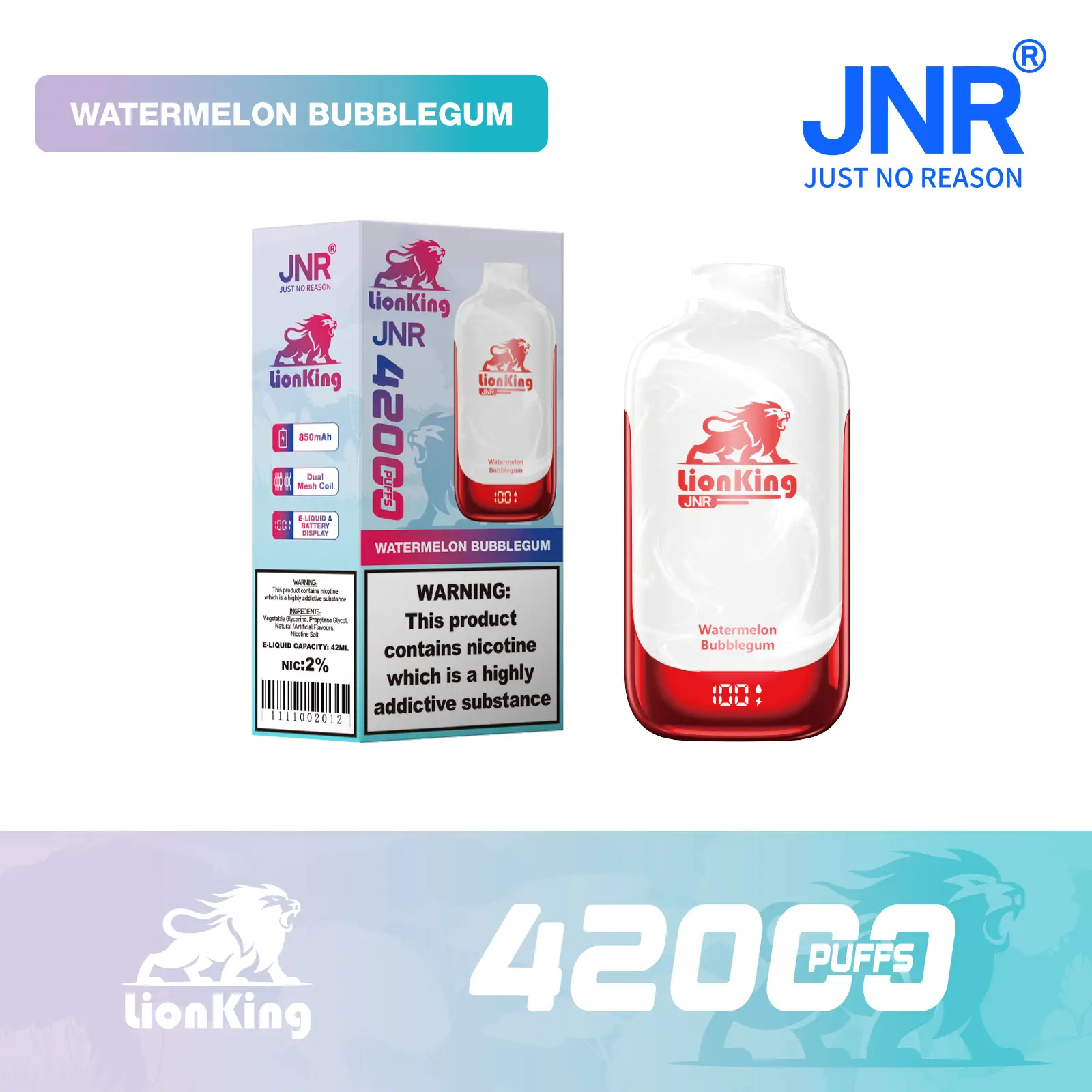 JNR Lionking 42K Puffs Disposable Vape