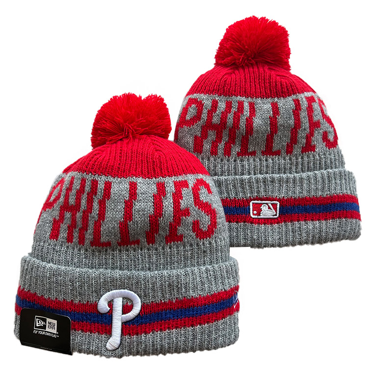 Philadelphia Phillies Repeat Cuffed Knit Hat with Pom