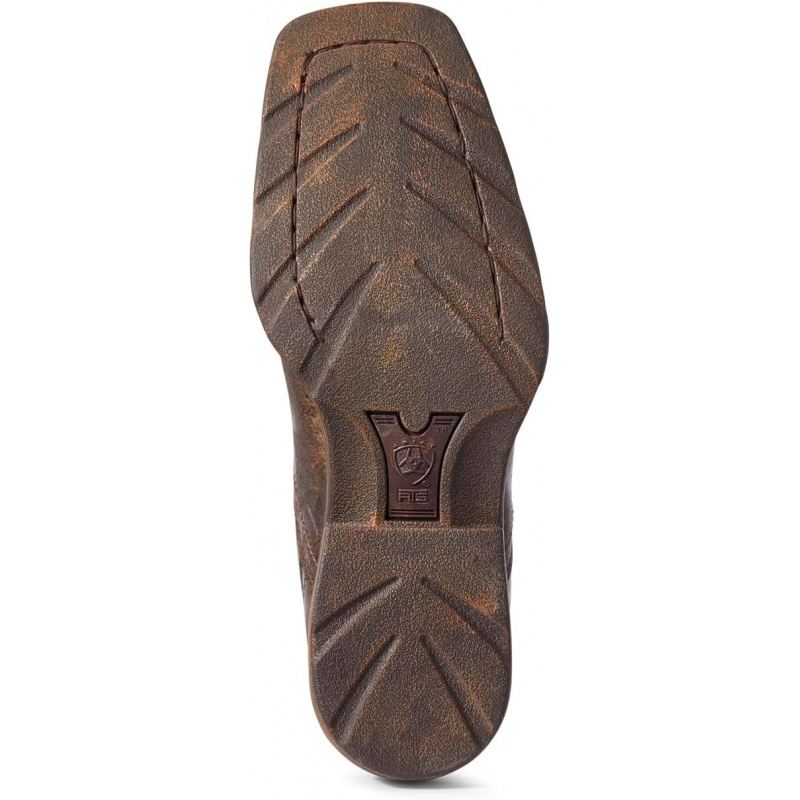Full-Grain Leather Pull-on design Square toe