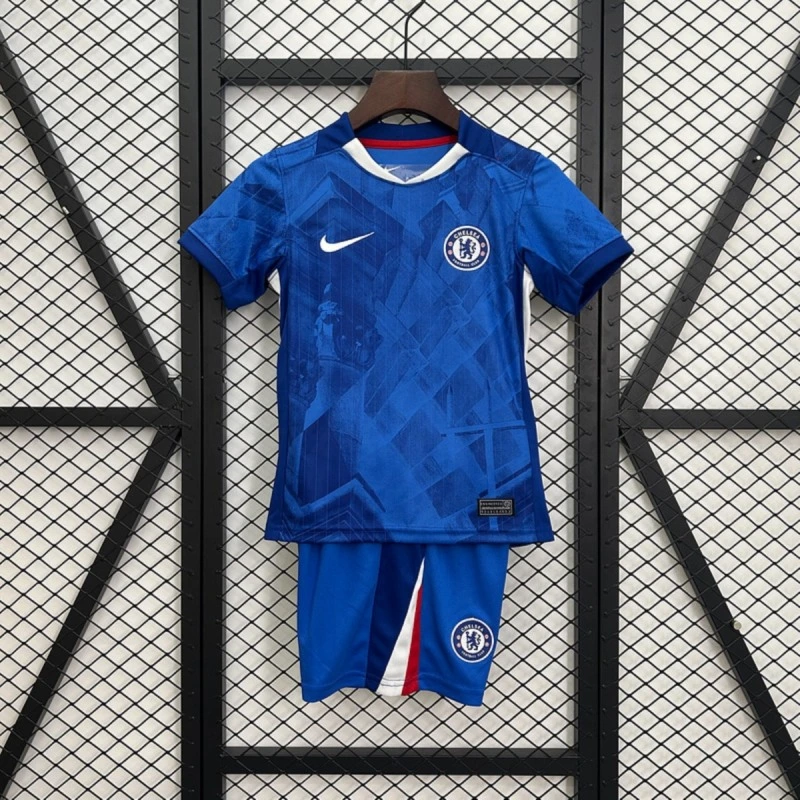 2025-26 Chelsea Home kids Football jersey