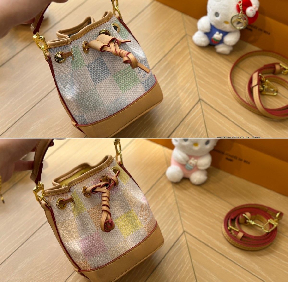 Louis Vuitton Nano No  Damier Canvas Pistachio 16Cm N40640