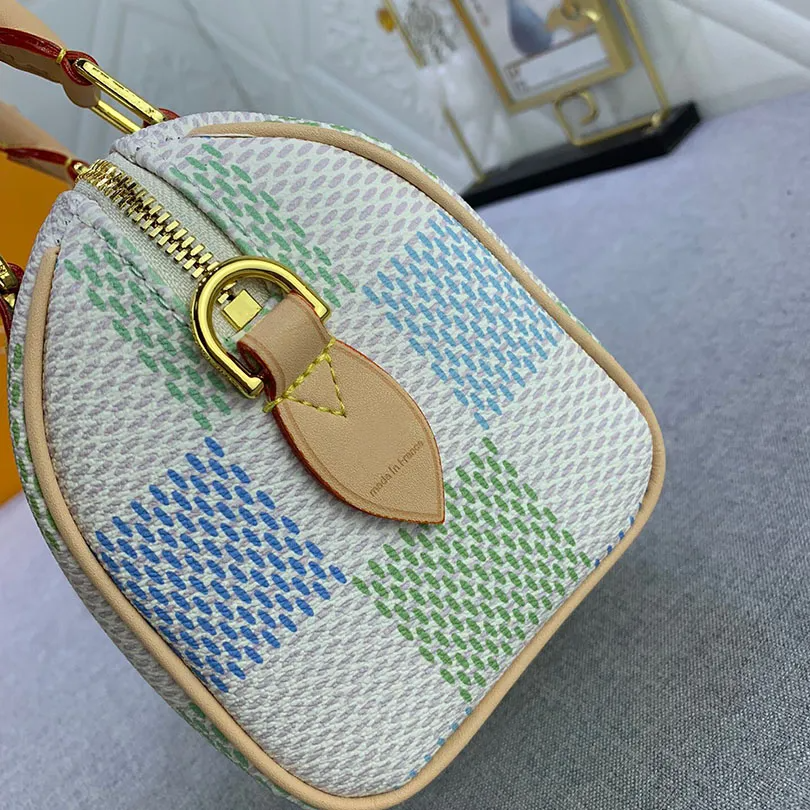 Louis Vuitton Speedy Bandoulière Damier Canvas Pistachio 20Cm N40515