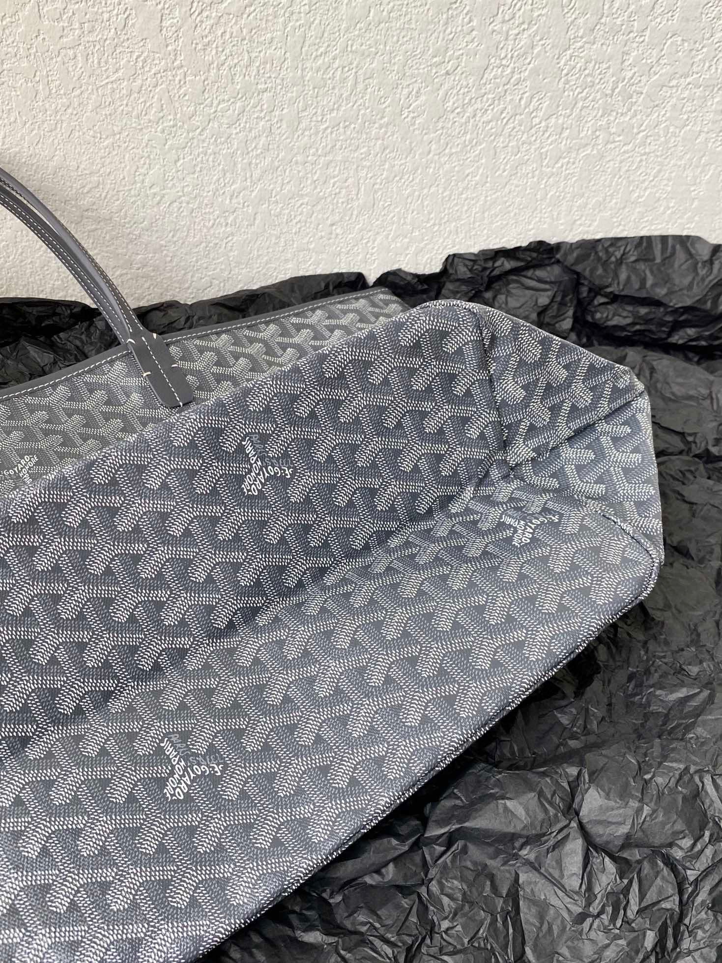 Goyard Saint Louis Gm 40Cm Grey Canvas