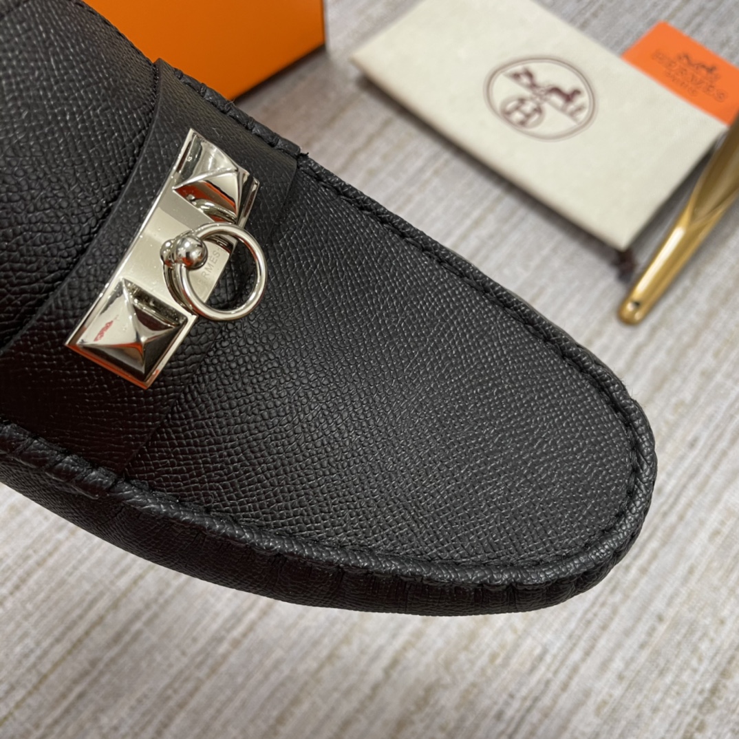HERMES IRVING LOAFER BLACK
