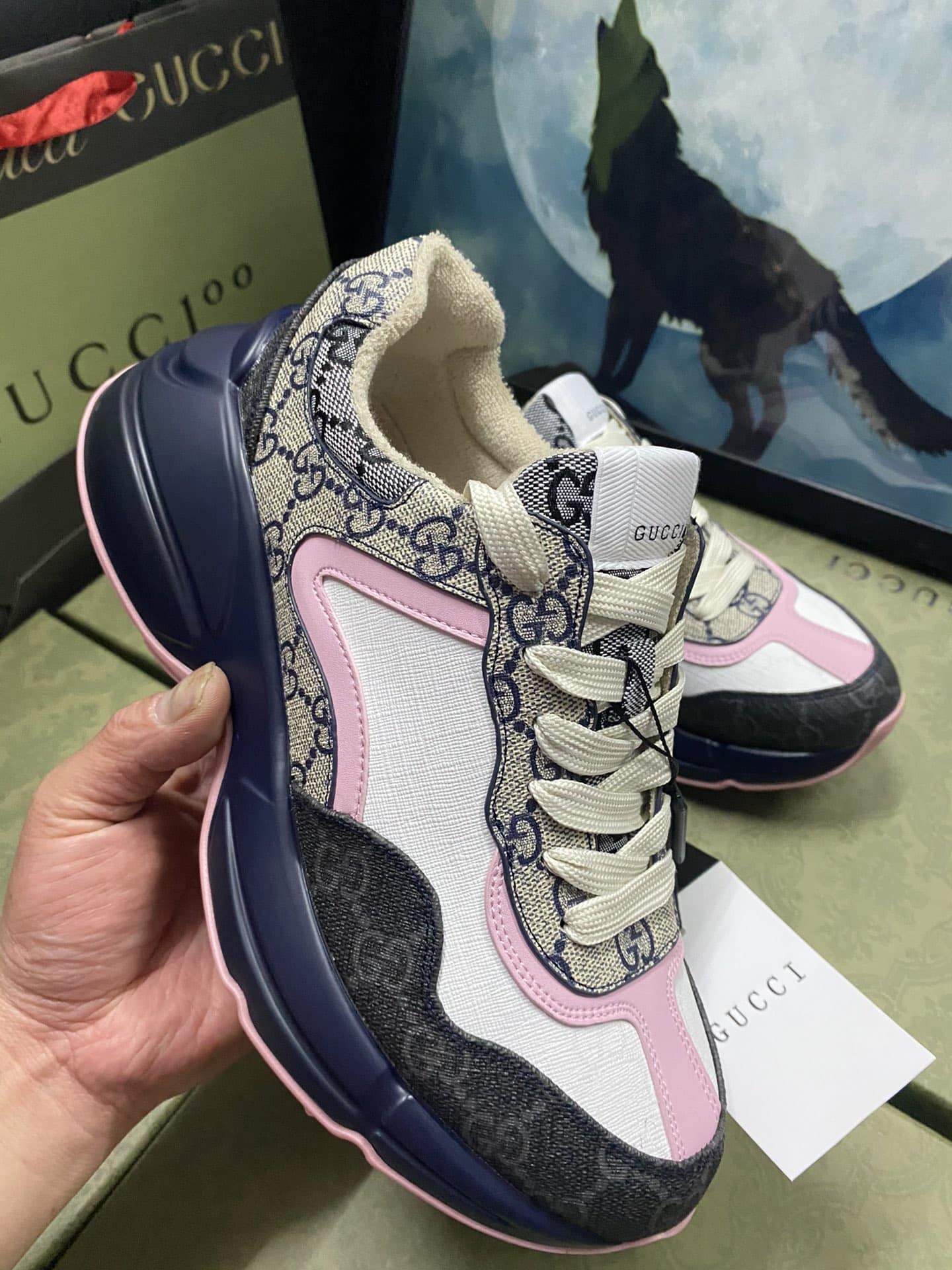 Gucci Women’S Gg Rhyton Sneaker 692902 Uiq30 1061