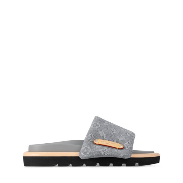 Louis Vuitton 1AGUZX Pool Pillow Flat Comfort Mule Gray