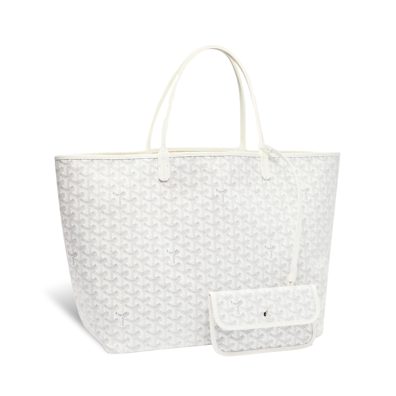Goyard Saint Louis Gm 40Cm White Canvas