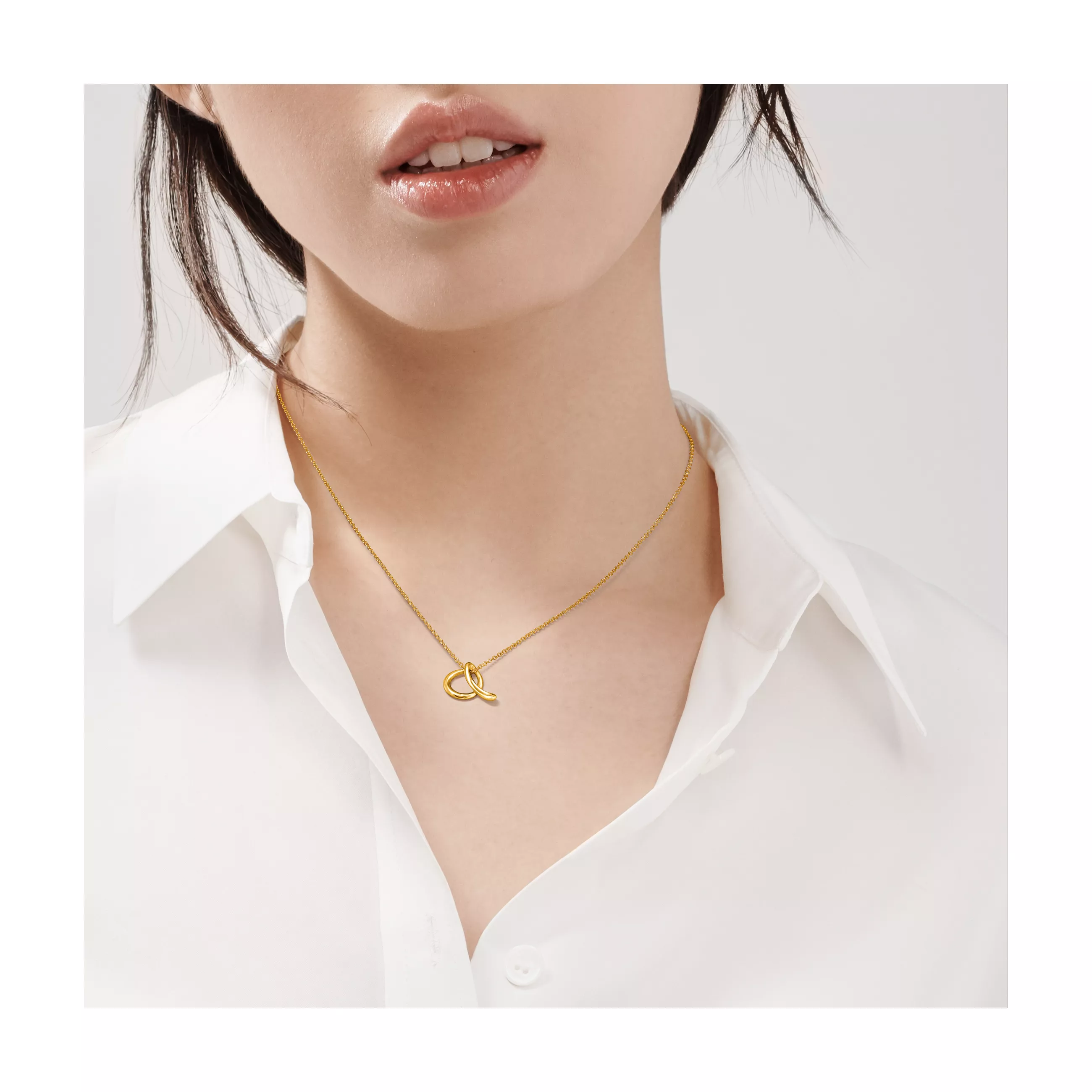 Tiffany 10634059 Elsa Peretti Small Alphabet Pendant Yellow Gold
