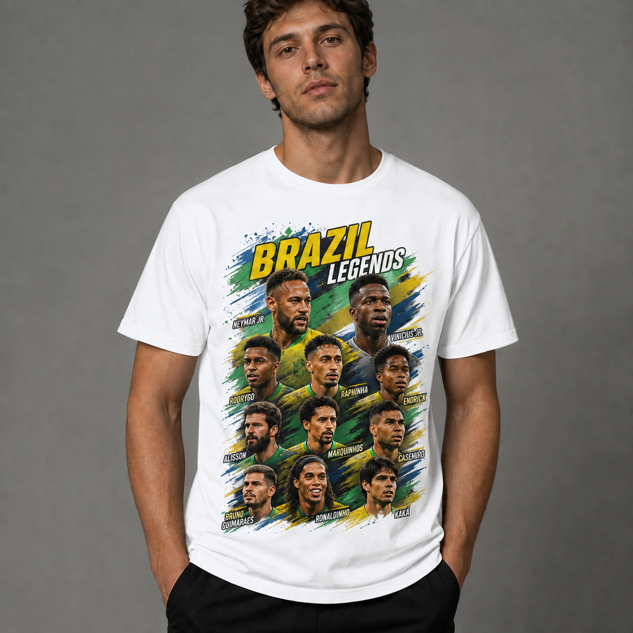 Brazilian Player Pure Cotton T-Shirt – Limited-Time Offer