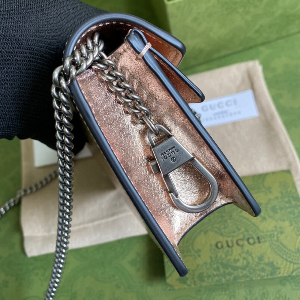 Gucci Dionysus Super Mini Bag in Rose Gold