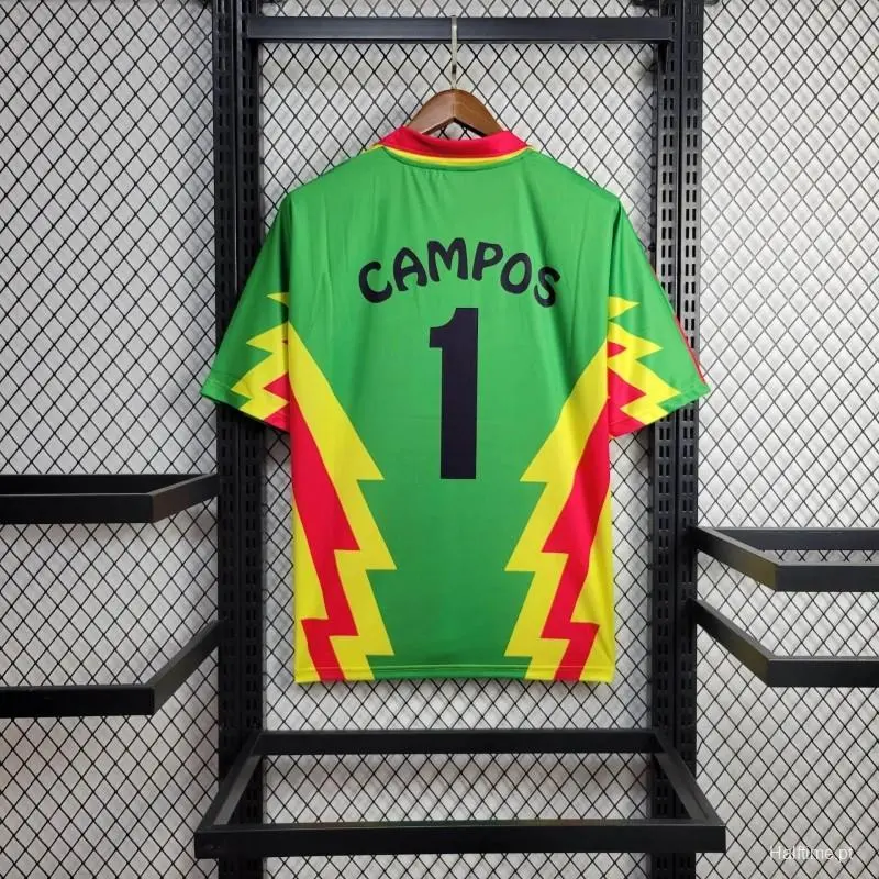 Retro 1998 Mexico CAMPOS 1 WORLD CUP HOME Football jersey retro