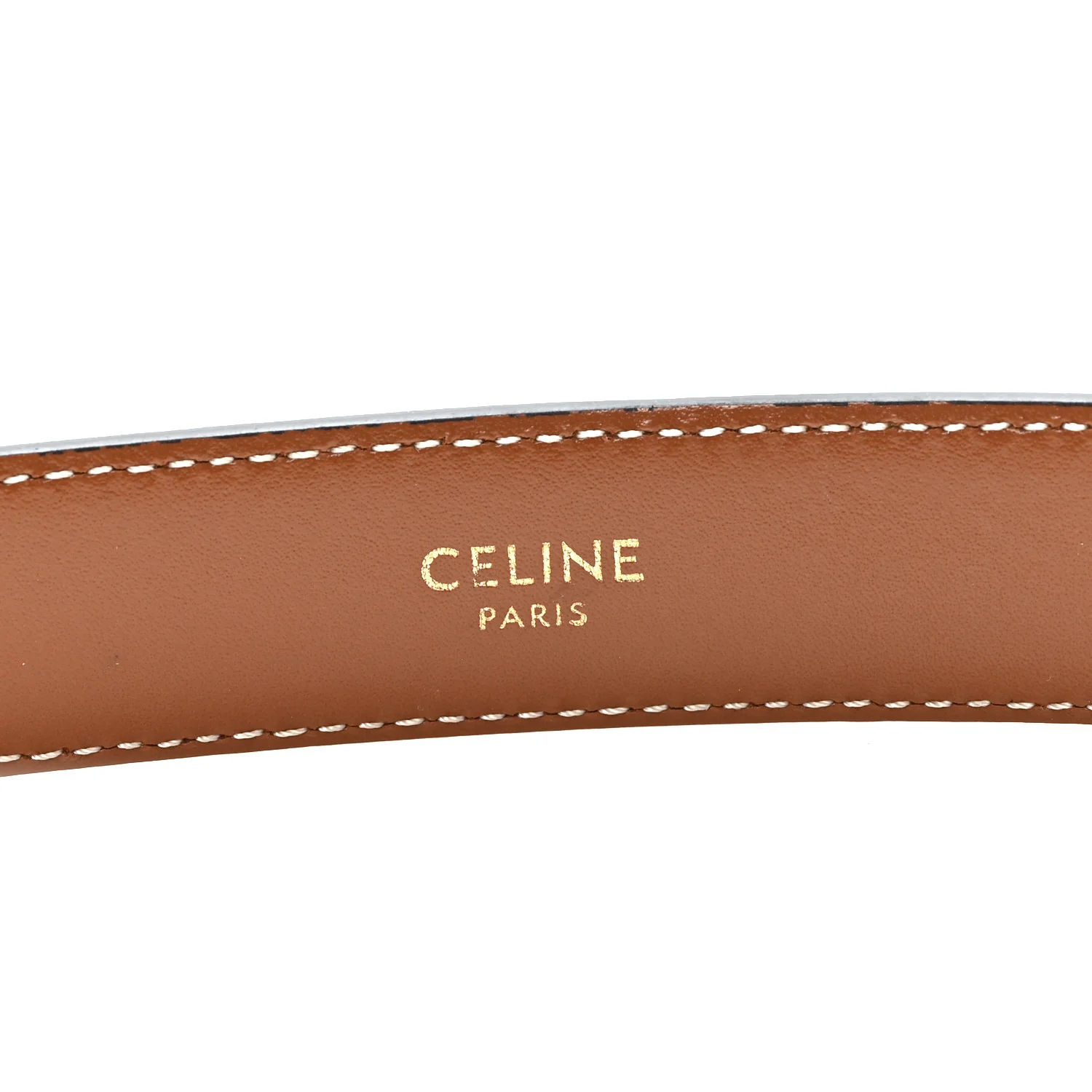 Natural Calfskin Medium 25mm Triomphe Belt 85 34 Tan