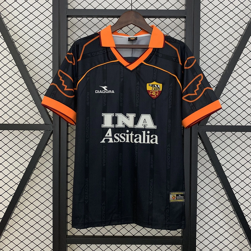 Retro 1999-00 AS Roma away football jersey retro
